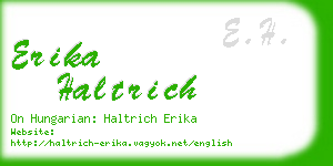 erika haltrich business card